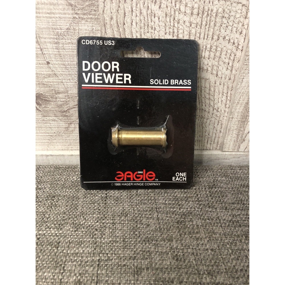 Hager & Eagle Force Solid Brass Door Viewer Peep Hole CD 6755